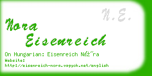 nora eisenreich business card